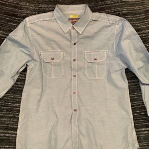 Light blue casual shirt, slim fit